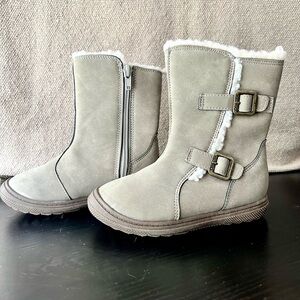 OshKosh B'Gosh Girl's Taupe Seesaw Fashion Boot-size 8T